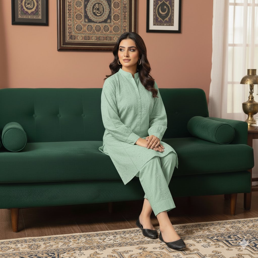 Haya – Mint Green Chicken Kinari