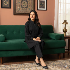 Ghuroob – Charcoal Grey Chicken Kinari