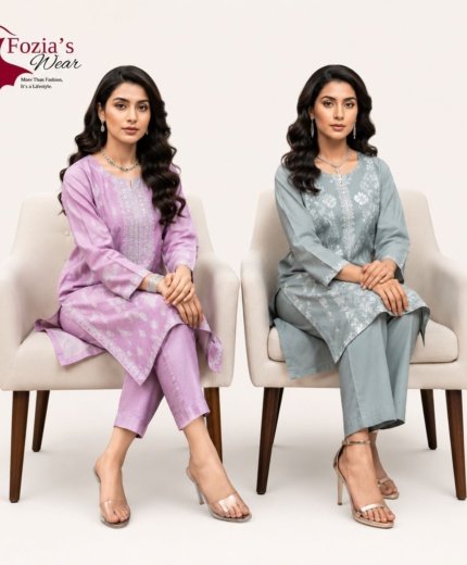 Bareeza Cotton Embroidered 2-Piece Suit